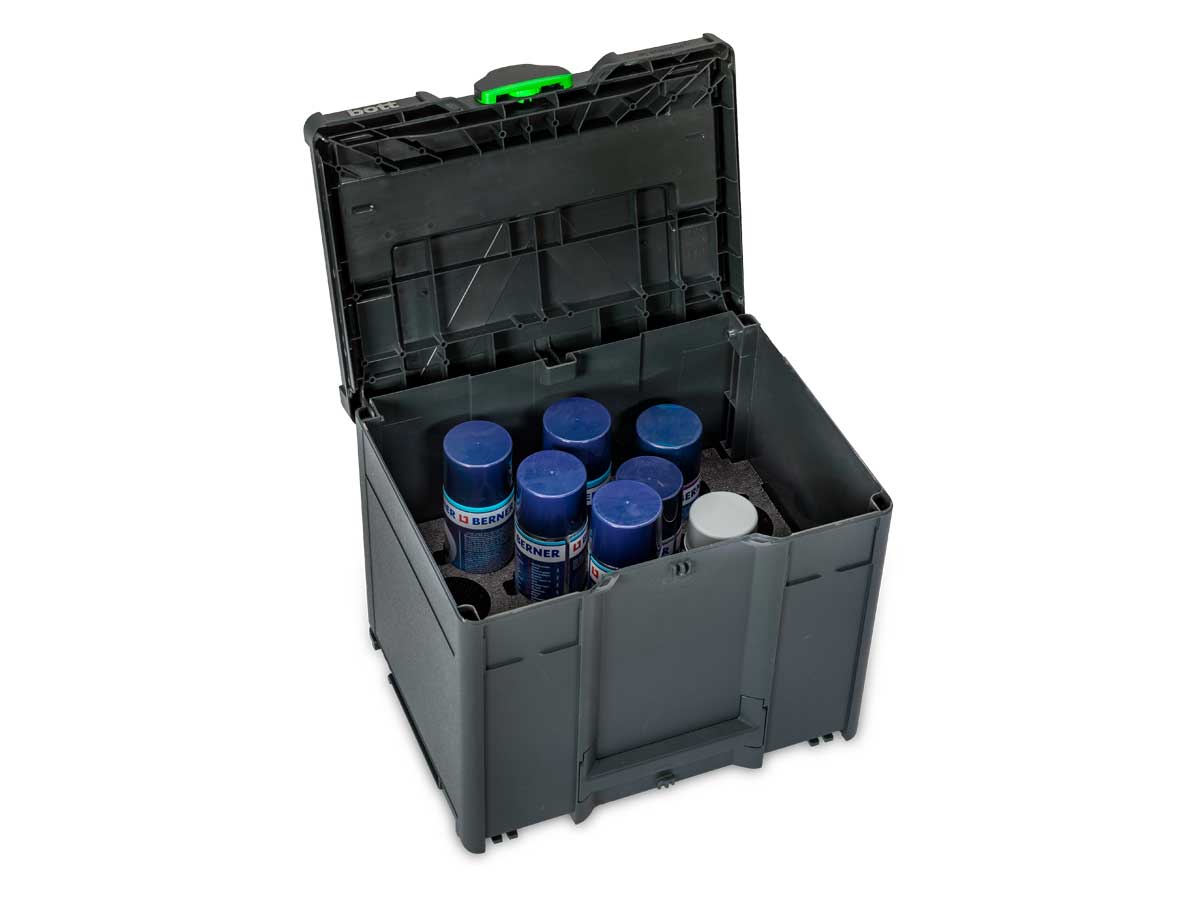 Pour les systèmes de valises Systainer³, il existe aussi un insert pour boîtes adapté